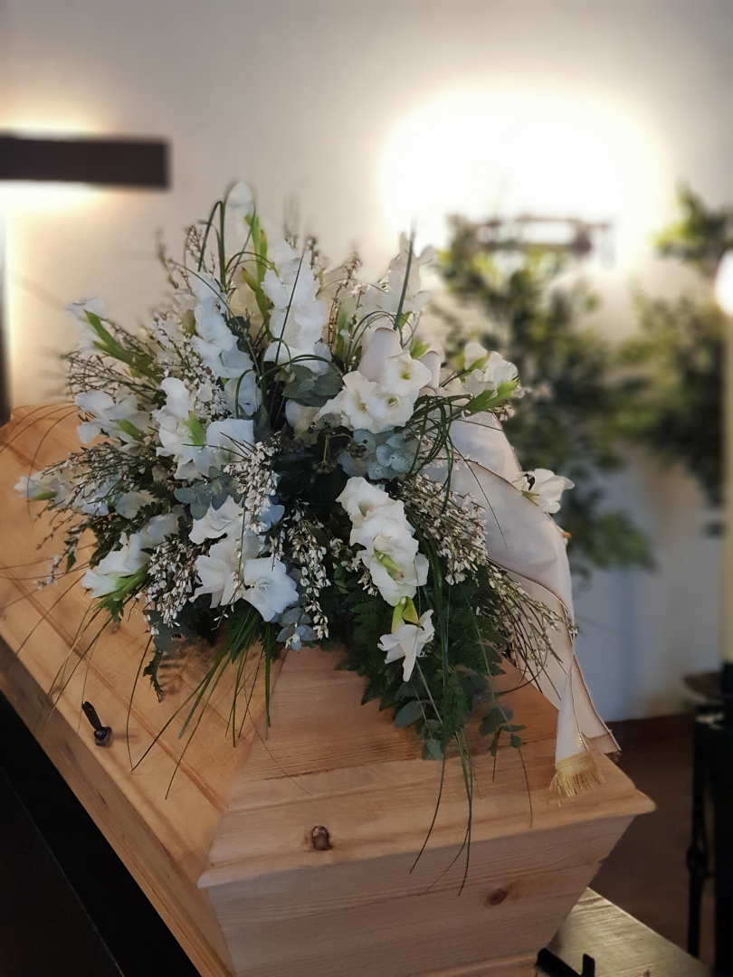 Begräbnis Sarggesteck/Bukett - Funeral coffin/bouquet dekoration #2